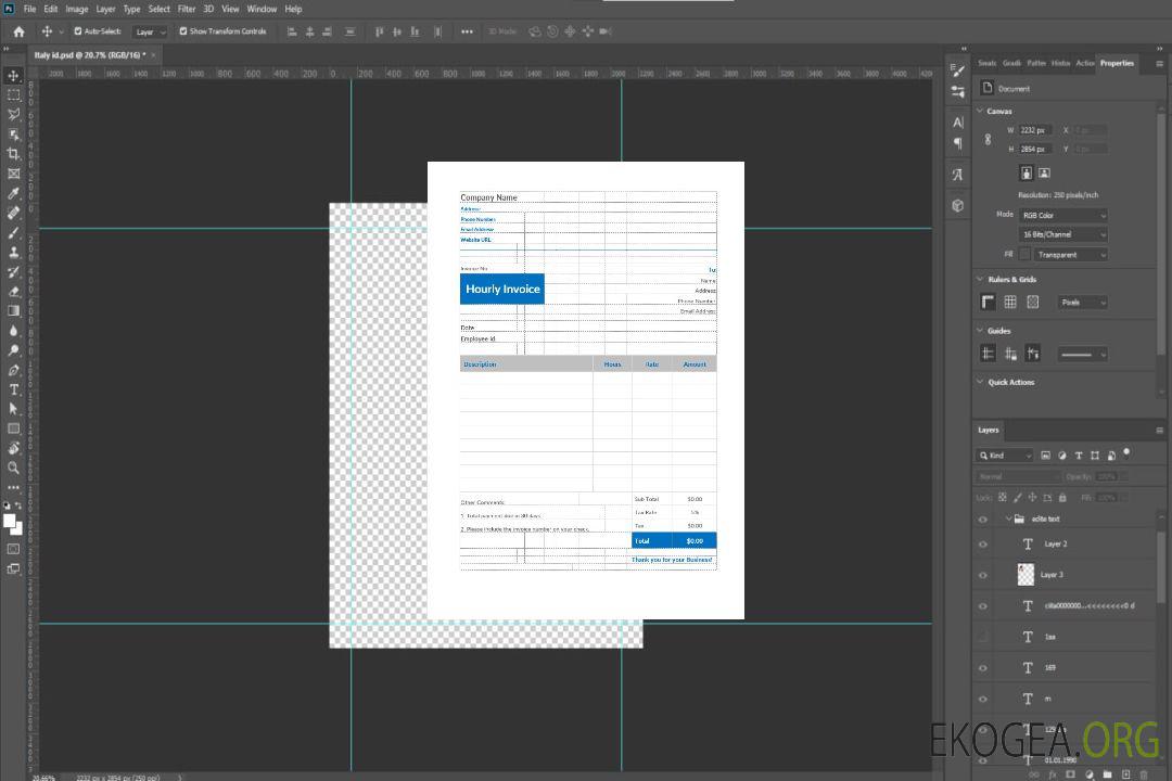 Modèle de facture horaire template Modèle de facture horaire template